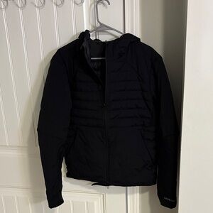 lululemon athletica Men’s Medium Black Hooded Puffer Jacket